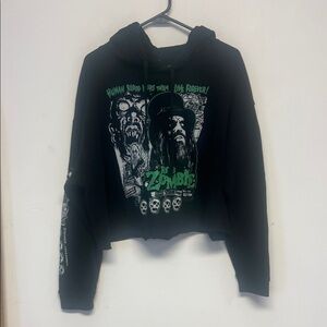 Rob Zombie cropped hoodie size M